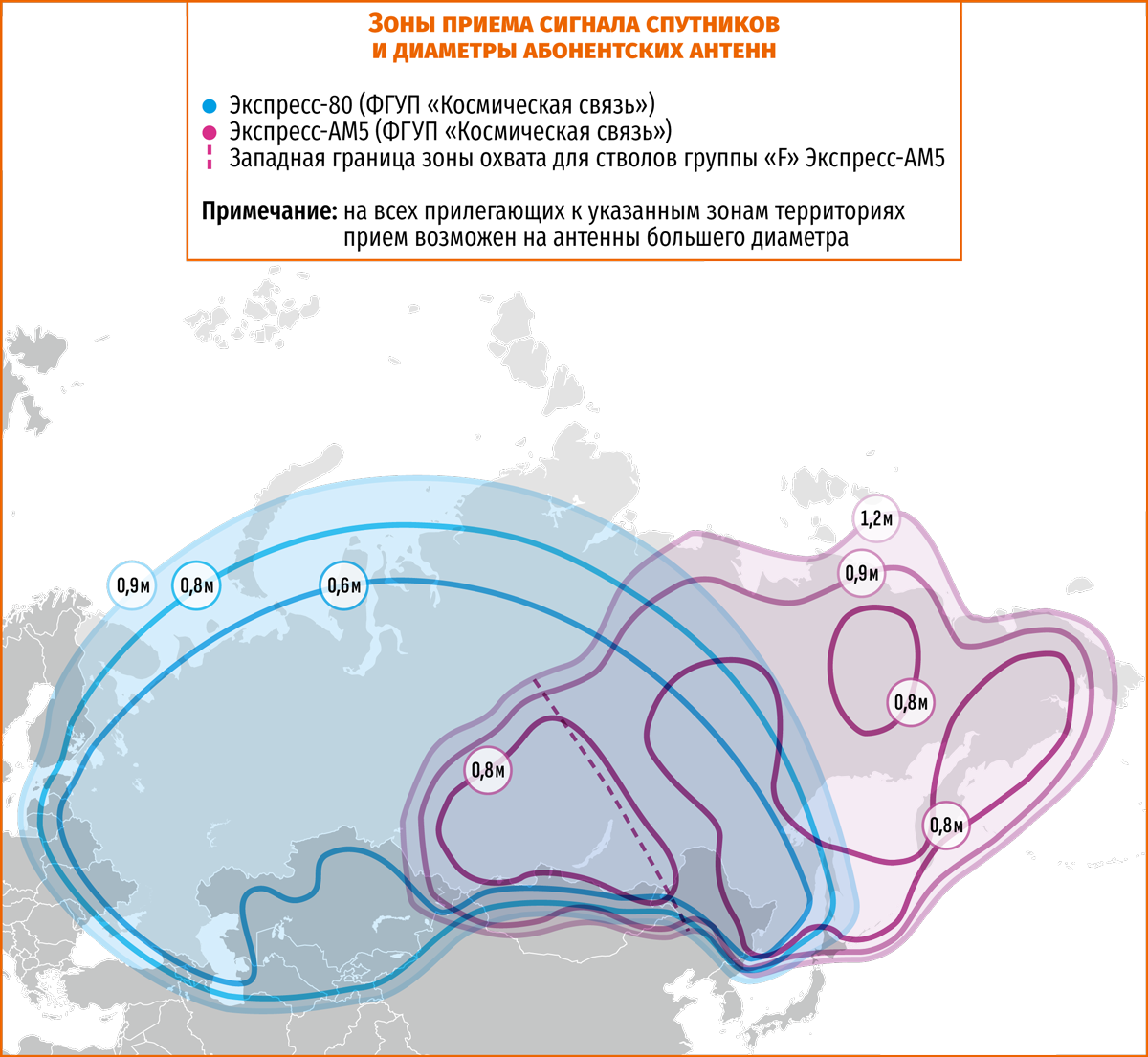 Территория покрытия территории спутника Бонум 1.